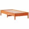 vidaXL Bedframe zonder matras massief grenenhout wasbruin 75x190 cm