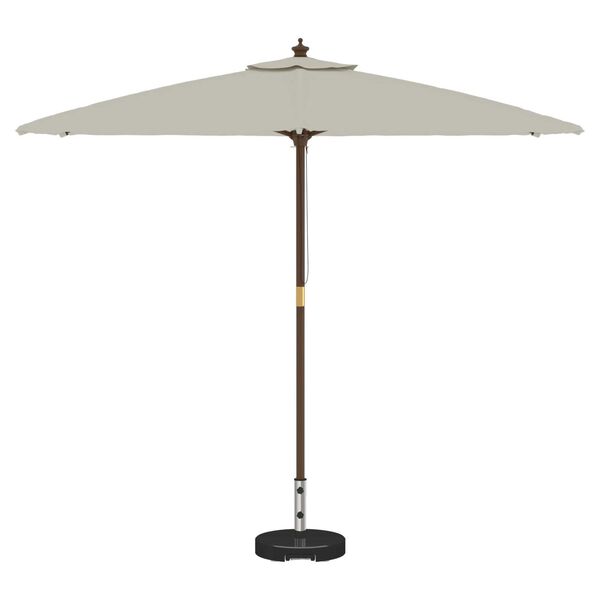 vidaXL Parasolvoet Zwart 45 x 45 x 37.5 cm Graniet