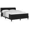 vidaXL Boxspringbed met matras met hoofdeinde Zwart 140 x 190 cm Stof