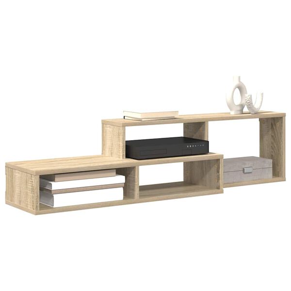 vidaXL TV-stand 120x25x28,5cm Bewerkt hout