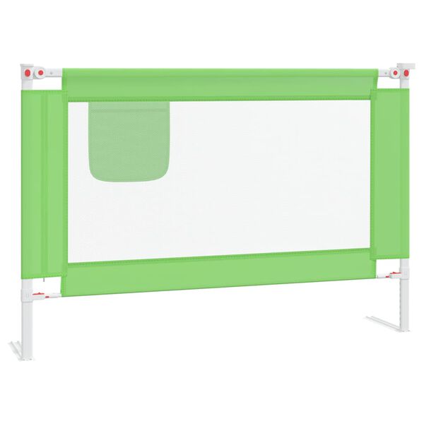 vidaXL Bedhekje peuter 100x25 cm stof groen