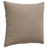 vidaXL Sofa Kussens 2 stuks Taupe 45 x 45 cm Stof
