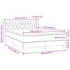 vidaXL Boxspring met matras fluweel roze 140x210 cm
