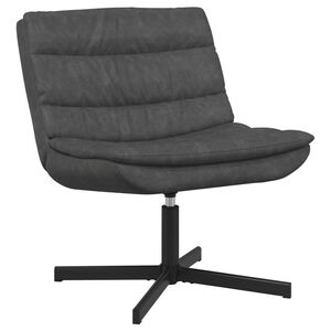 vidaXL Draaistoel Zwart 63 x 75 x 76 cm Antiek PU