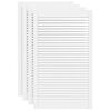 vidaXL Kastdeuren met lamellen 4 st 99,3x59,4 cm grenenhout wit