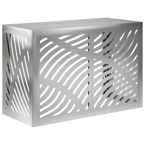 vidaXL Airconditioner hoes zilver 90 x 40 x 60 cm Gegalvaniseerd staal