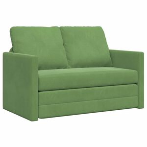 vidaXL Slaapbank Lichtgroen 204 x 122 x 60 cm Fluweel