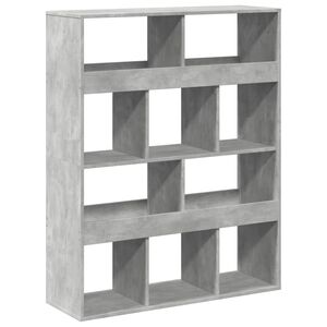 vidaXL Boekenkast 100x33x125,5 cm bewerkt hout betongrijs