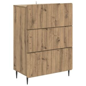 vidaXL Ladenkast 66 x 34,5 x 92 cm Bewerkt hout Artisanaal eiken