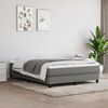 vidaXL Boxspring met matras stof donkergrijs 140x190 cm