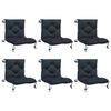 vidaXL 6-delige Palletkussens VIANEN 6 st 100% Polyester Donkerblauw