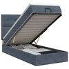 vidaXL Ottoman bed met matras Donkergrijs 100 x 200 cm Fluweel