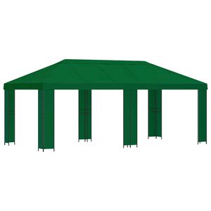 vidaXL Tuinprieel 6 x 3 m Groen Polyester en staal 190