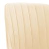 vidaXL Eetkamerstoelen 2 st fluweel cr&egrave;mekleurig