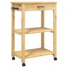 vidaXL Keukentrolley MONZA 60x40x88,5 cm massief grenenhout