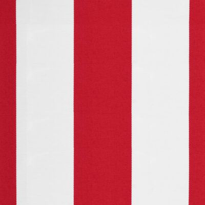 vidaXL Vervangingsdoek voor luifel gestreept 5x3 m rood en wit