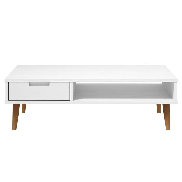 vidaXL Salontafel MOLDE 100x55x31 cm massief grenenhout wit