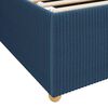 vidaXL Bedframe met matras Blauw 100 x 200 cm Stof
