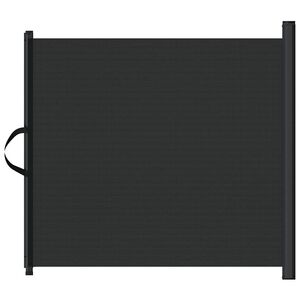 vidaXL Huisdierenhek uittrekbaar 82,5x125 cm zwart