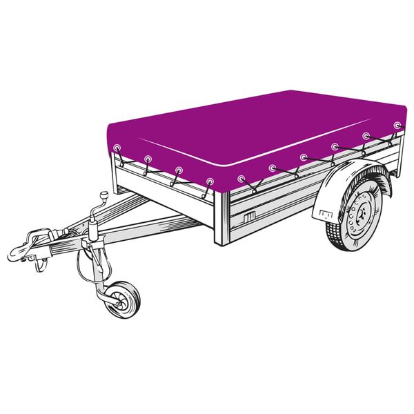 vidaXL Aanhangwagennet 1,5x2,7 m HDPE zwart