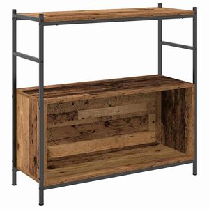 vidaXL Boekenkast 80 x 30 x 78,5 cm Bewerkt hout Gerookt eiken