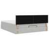 vidaXL Ottoman bed met matras en LED's 160x200cm fluweel lichtgrijs