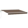 vidaXL Uitschuifbare luifel Taupe 600 &times; 300 cm Stof en Aluminium