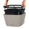 LECHUZA Plantenbak BACINO Cottage ALL-IN-ONE 30x30 cm zandbruin