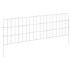 vidaXL Tuin omheining met palen 12 pcs 95 x 30 cm Mesh Zilverkleurig