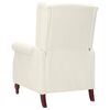 vidaXL Fauteuil verstelbaar microvezelstof beige