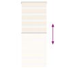 vidaXL Zebra rolgordijn 60x100 cm stofbreedte marmerbeige 55,9 cm