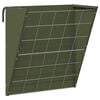 vidaXL Hangend Hooi Feeder Olijfgroen 61 x 33 x 66 cm 5 kg