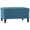 vidaXL 4-delige Loungeset met kussens fluweel blauw