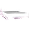 vidaXL Pocketveringmatras 140x190x20 cm fluweel lichtgrijs
