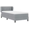 vidaXL Boxspringbed met matras Lichtgrijs 80 x 200 cm Stof