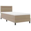 vidaXL Boxspringbed met matras Cappuccino 100 x 200 cm Kunstleer