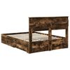 vidaXL Bedframe met lade met hoofdeinde met opslag Bewerkt hout