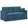 vidaXL Bank Blauw 158 x 78 x 80 cm Fluweel