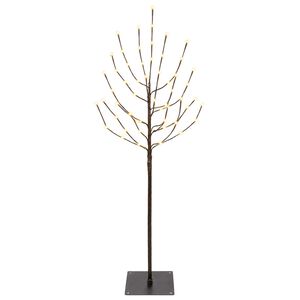 vidaXL LED Kerstboom Zwart 120 cm Staal 100 LED's