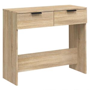 vidaXL Wandtafel 90x36x75 cm bewerkt hout sonoma eikenkleurig
