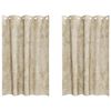 vidaXL Velvet Gordijnen 2 st Cr&egrave;me 175 x 140 cm Fluweel