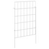 vidaXL Tuin omheining met palen 24 pcs 35 x 50 cm Mesh Zilverkleurig