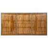 vidaXL Tuintafel poly rattan en massief acaciahout lichtgrijs