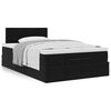 vidaXL Ottoman bed met matras 120x200cm fluweel zwart