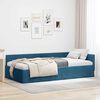 vidaXL Hoekbedframe met hoofdeinde Blauw 100 cm x 200 cm Fluweel