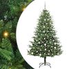 vidaXL Artificial Pre-lit Kerstboom met Ballenset Groen 180 cm