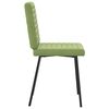 vidaXL Eetkamerstoelen 2 st fluweel lichtgroen