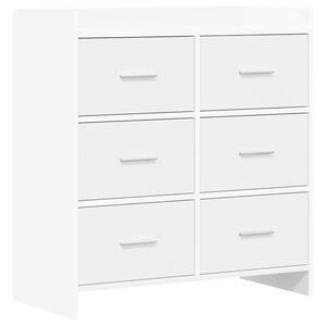 vidaXL Dressoir Wit 75 x 33 x 80 cm Bewerkt hout