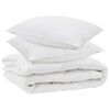 vidaXL All-season dekbed met kussen 3 pcs Wit Microvezel