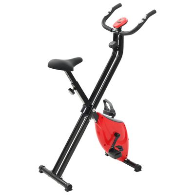 Regenachtig gezond verstand Plaats vidaXL Hometrainer X-bike magnetisch met hartslagmeter zwart en rood online  kopen | vidaXL.be